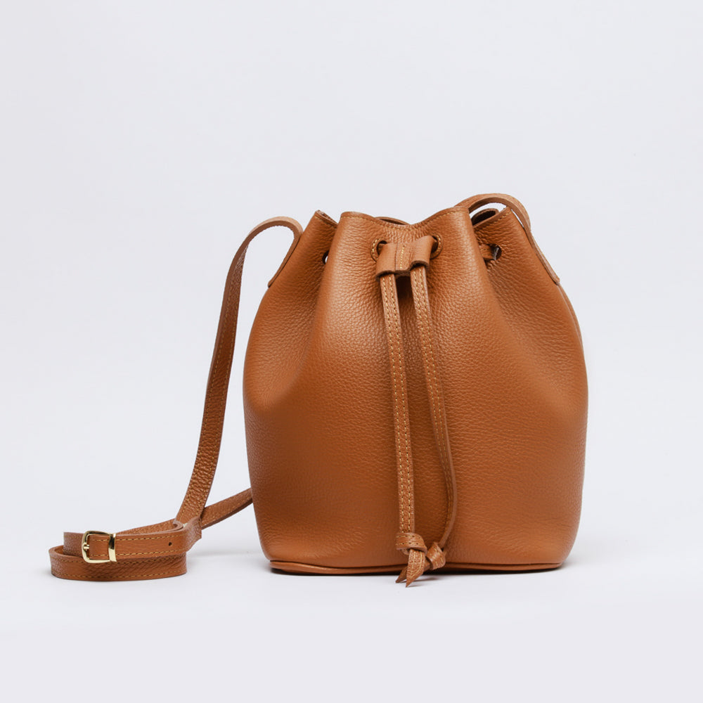 Madison Leather Bucket Bag