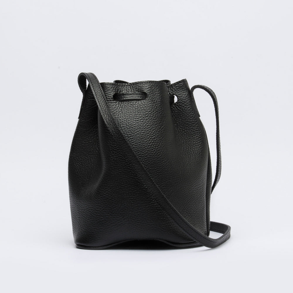 Madison Leather Bucket Bag | Dark Hazelnut